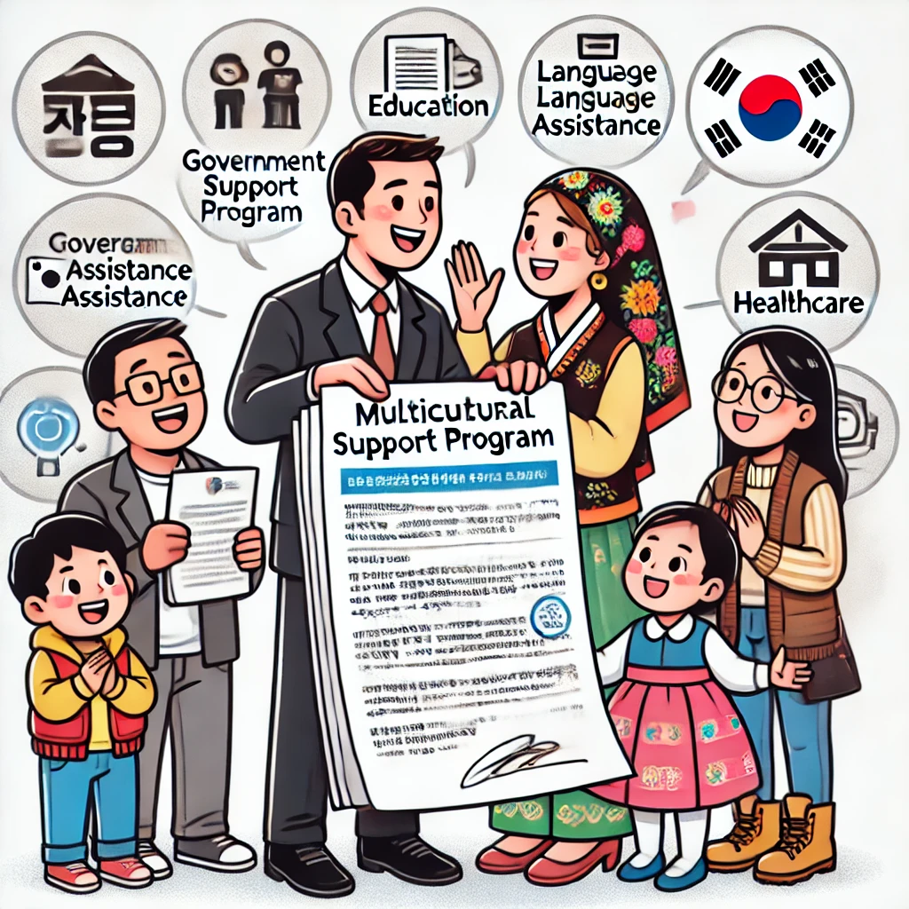 다문화가정 지원으로 사회에 정착되게 해야!