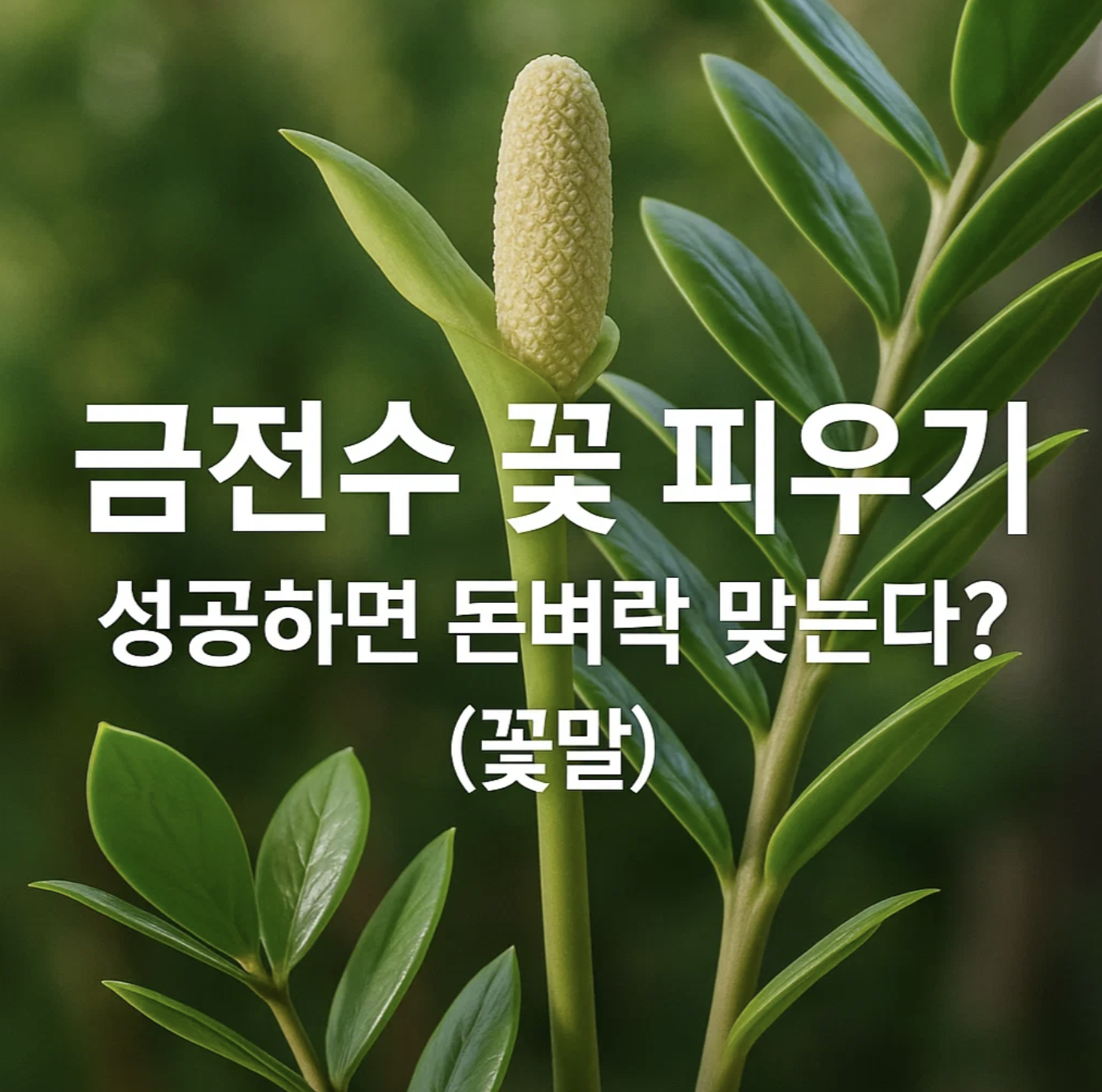 금전수 꽃 피우기, 성공하면 돈벼락 맞는다? (꽃말)