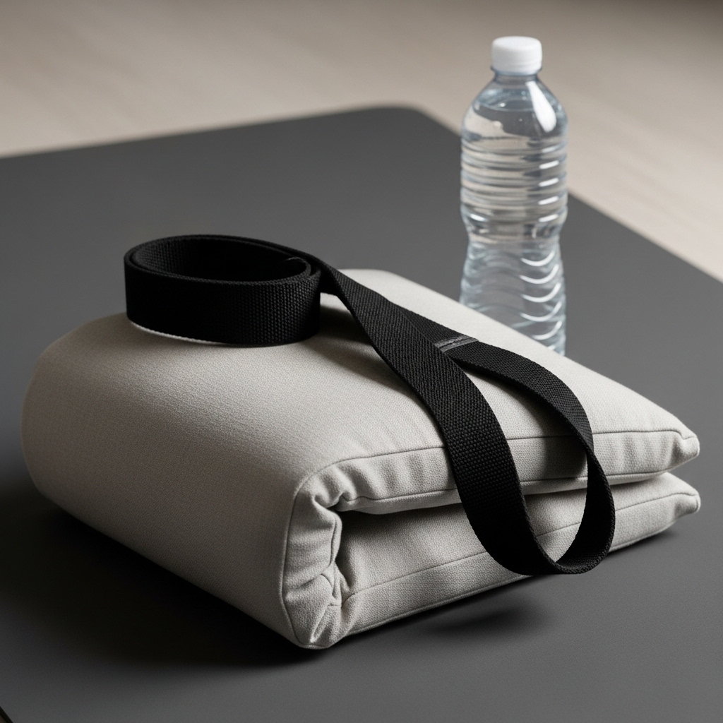 머리가 아래로 향하는 운동 자세는 주의가 필요함을 상징한 이미지