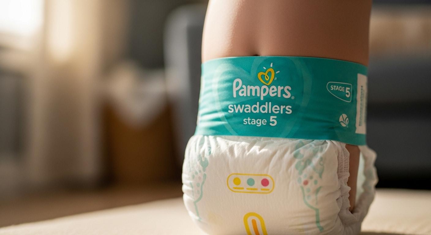 팸퍼스 기저귀 5단계