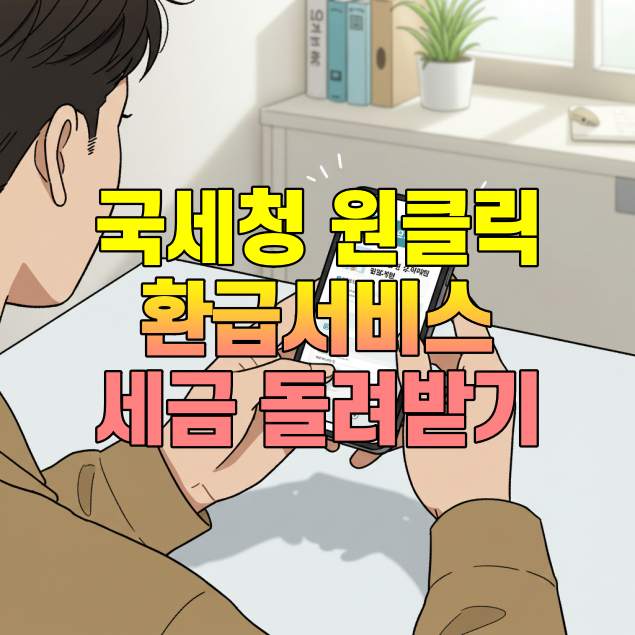 국세청 원클릭환급서비스 세금 돌려받기