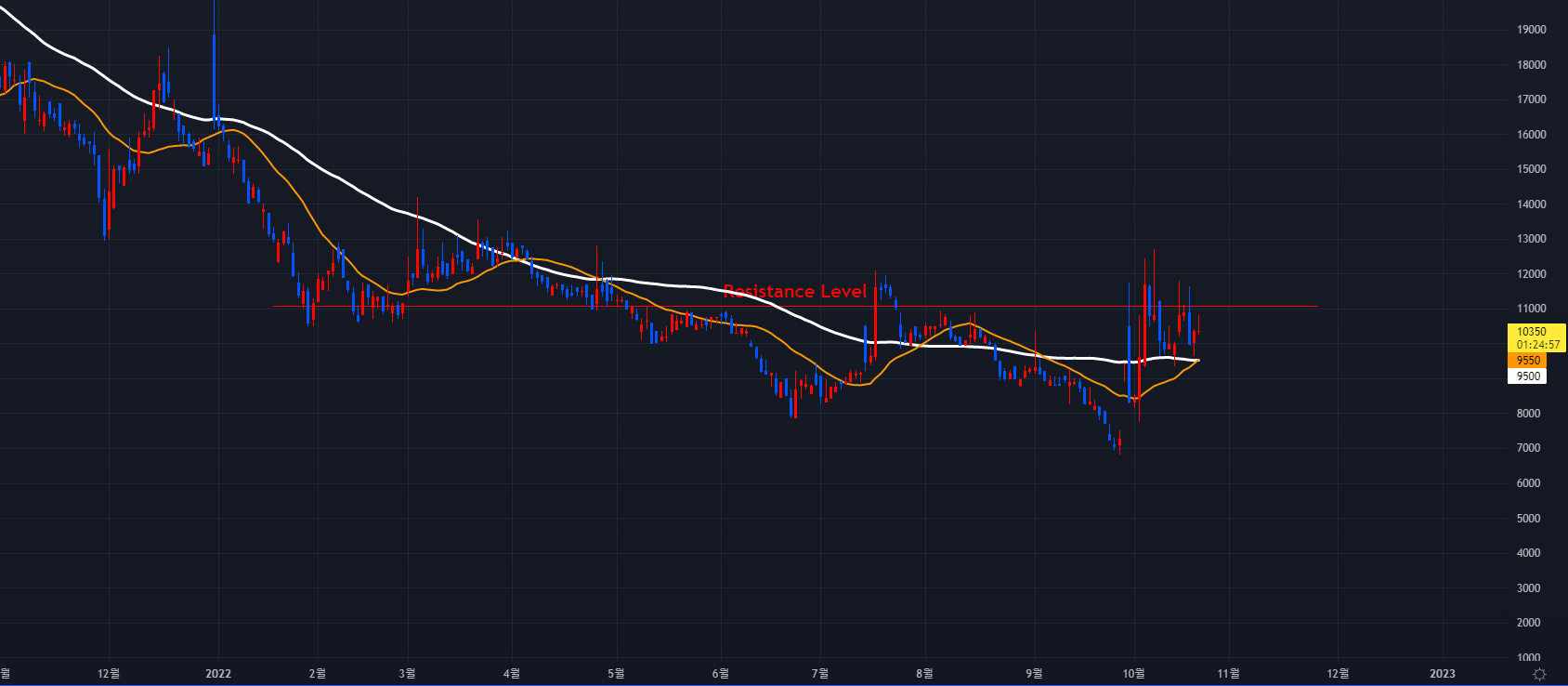 피플바이오 주식 2022-10-24 일봉차트