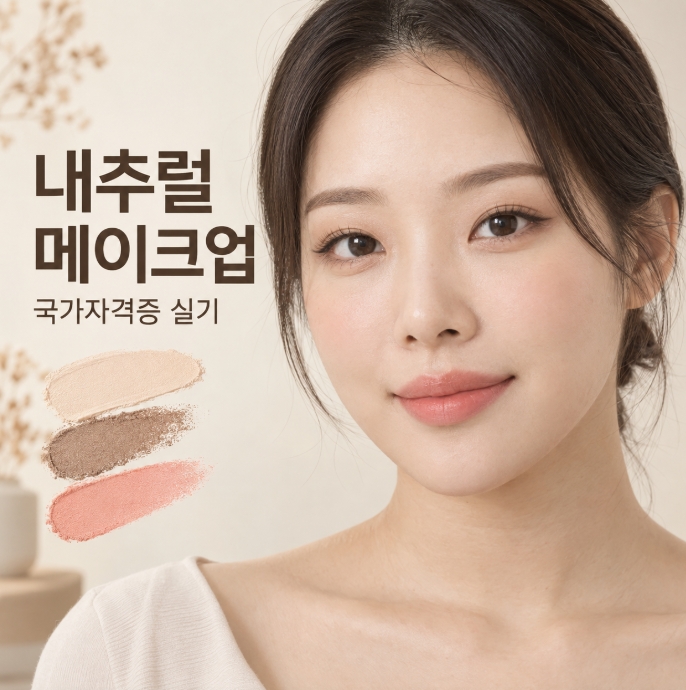 내추럴 웨딩 메이크업 실기 사진