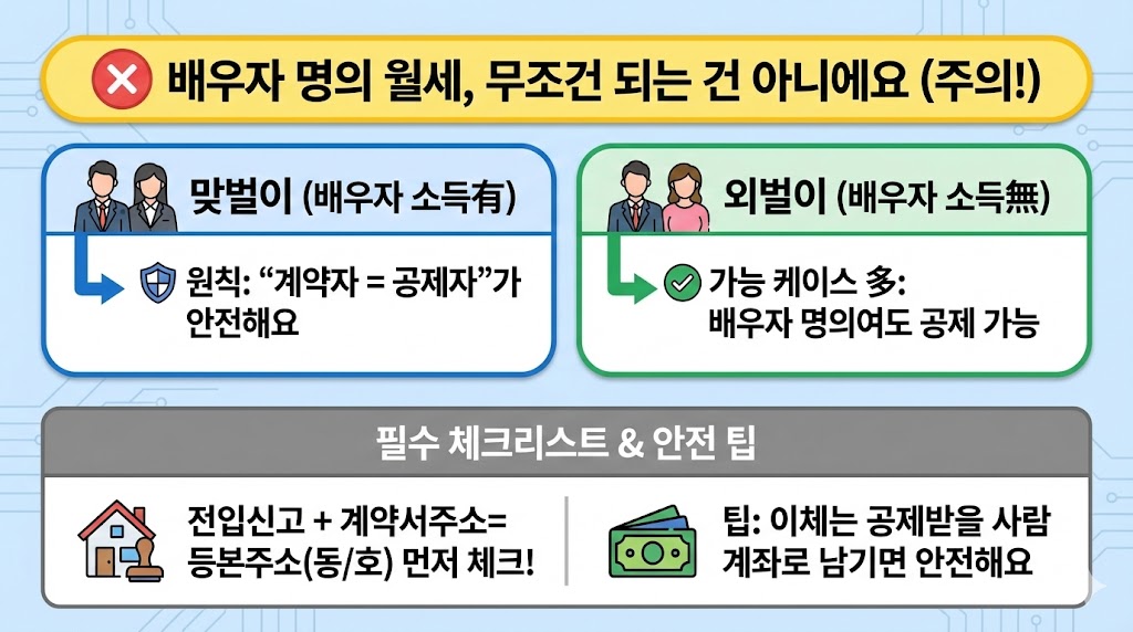 배우자 명의 월세