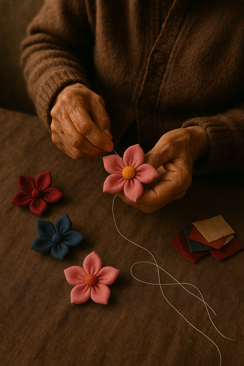 노인의 손에서 피어나는 공예치유 – 늦은 시간에 피는 가장 따뜻한 꽃