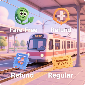 대중교통 무임·환급·정기권 이미지