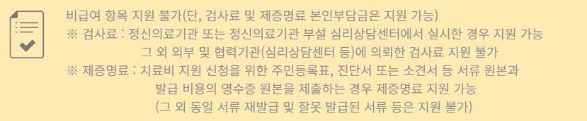 비급여 항목 지원불가