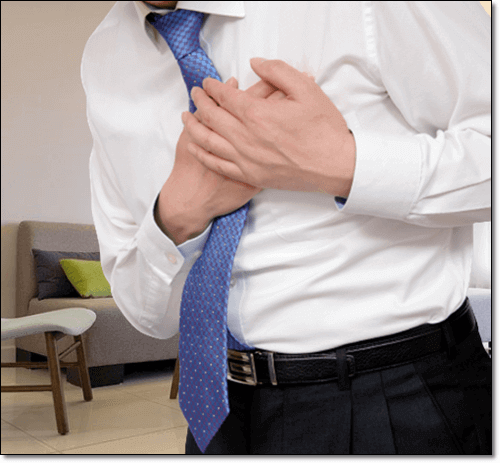 남성 가슴 통증