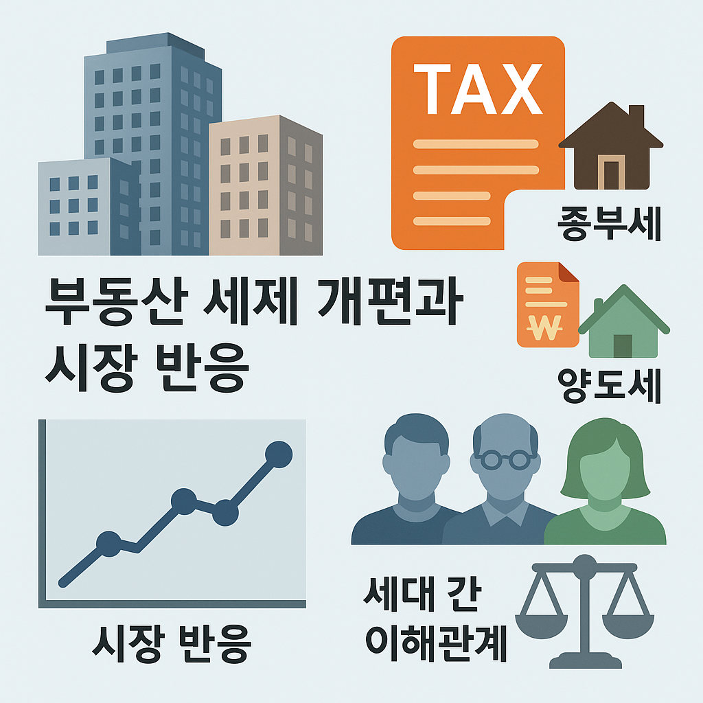 한국 부동산 세제 개편과 시장 반응 관련 사진