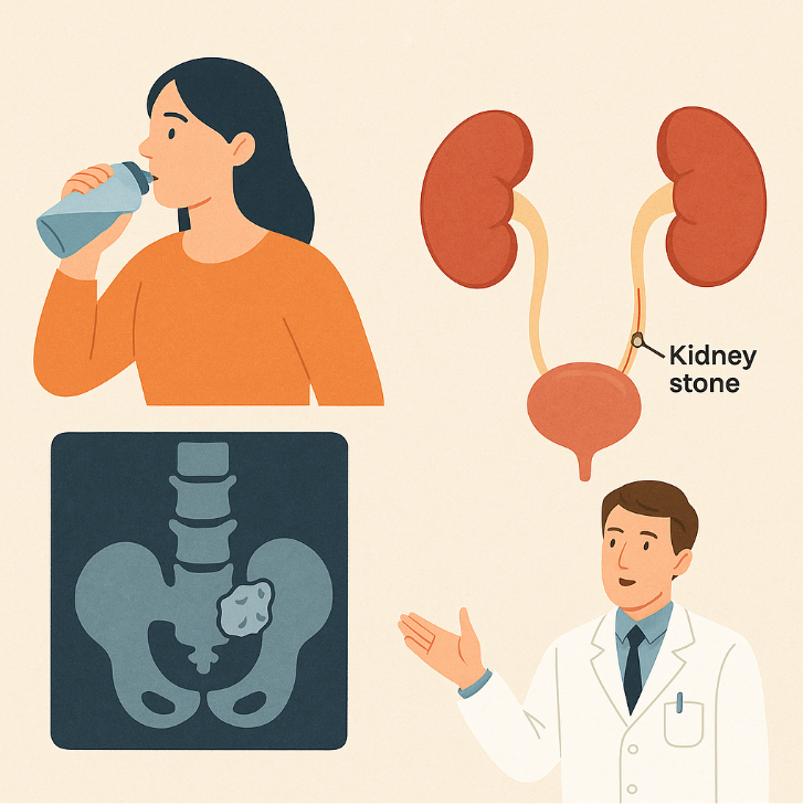 요로결석의 원인과 증상, 치료 방법