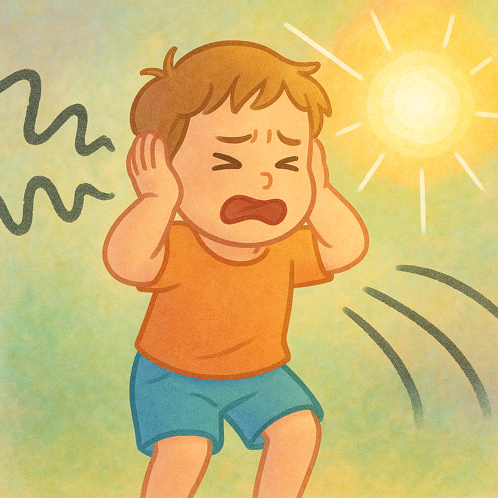 빛과 소리에 예민한 아이