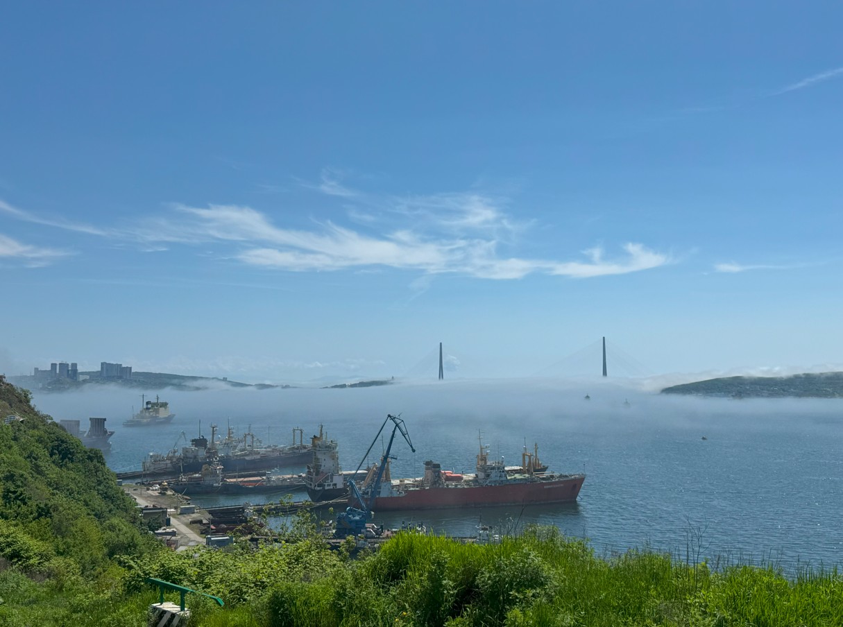 블라디보스토크 해무와 함께 풍경사진