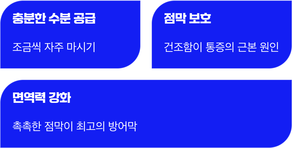 가장 중요한 단 하나의 원칙, '충분한 수분'