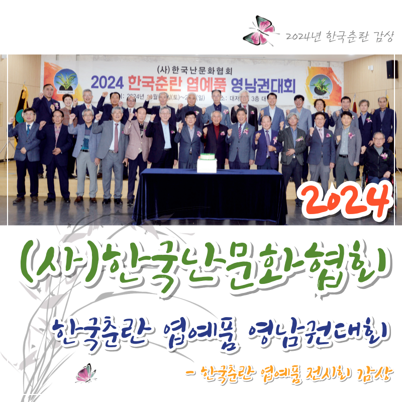 한국춘란 엽예품 전시회 감상