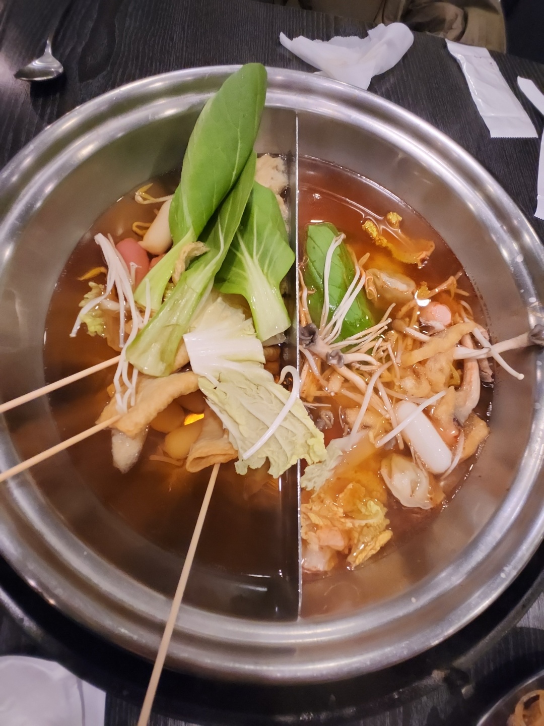 샤브니쳐-반반육수-조리전