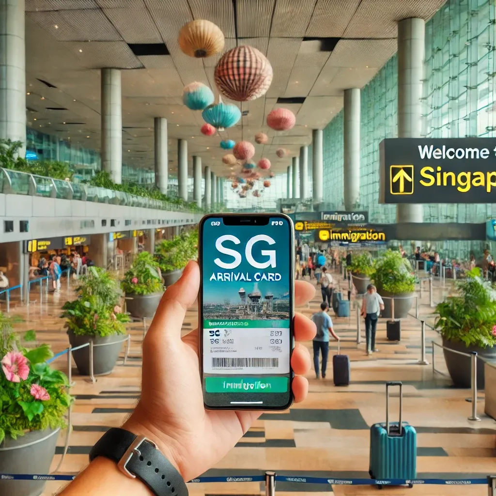 싱가포르 입국 신고서 (SG 카드) 작성 방법