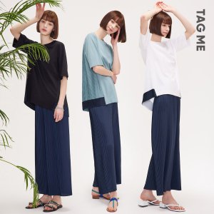 블라우스 한장 더 태그미 TAG me 플리츠 세트 3종