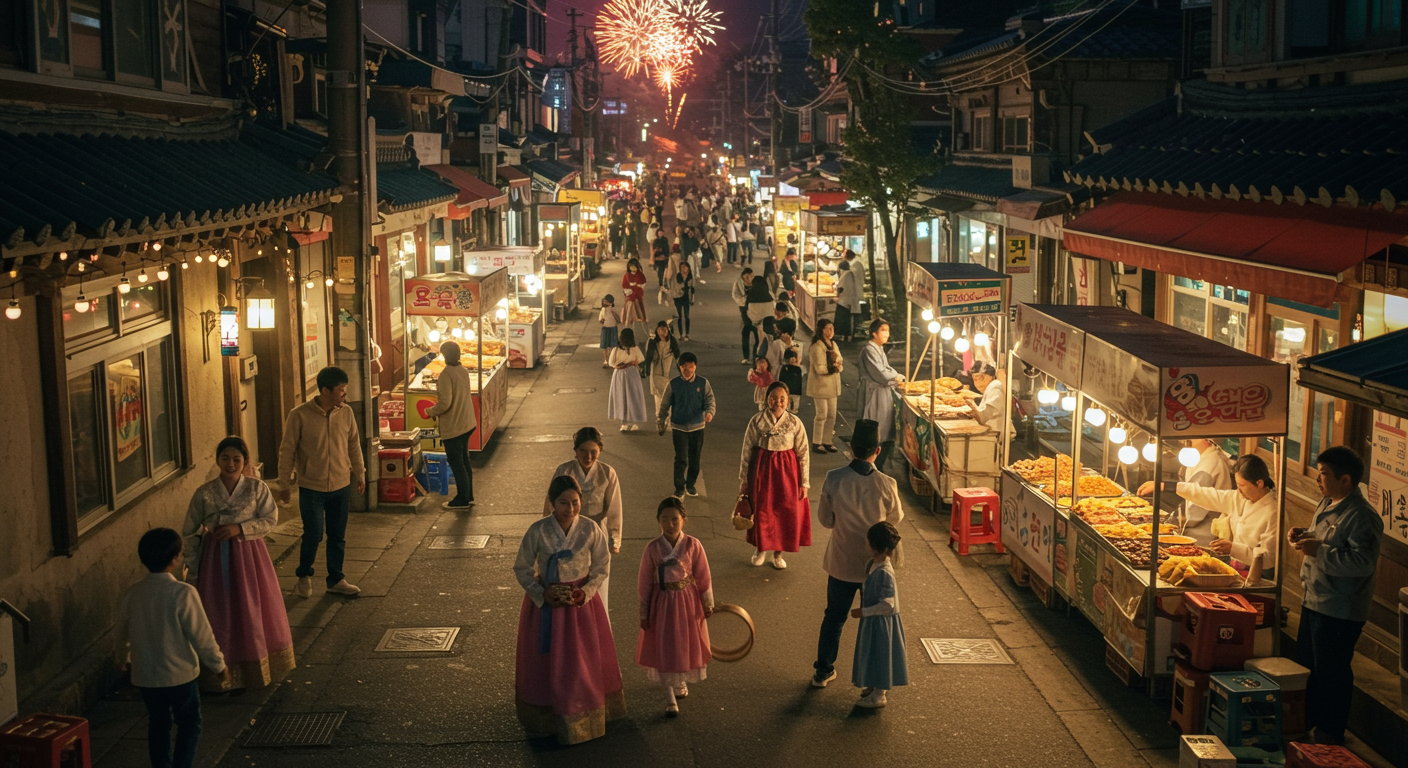 2025 추석 연휴 국내 여행과 축제 현장 이미지
