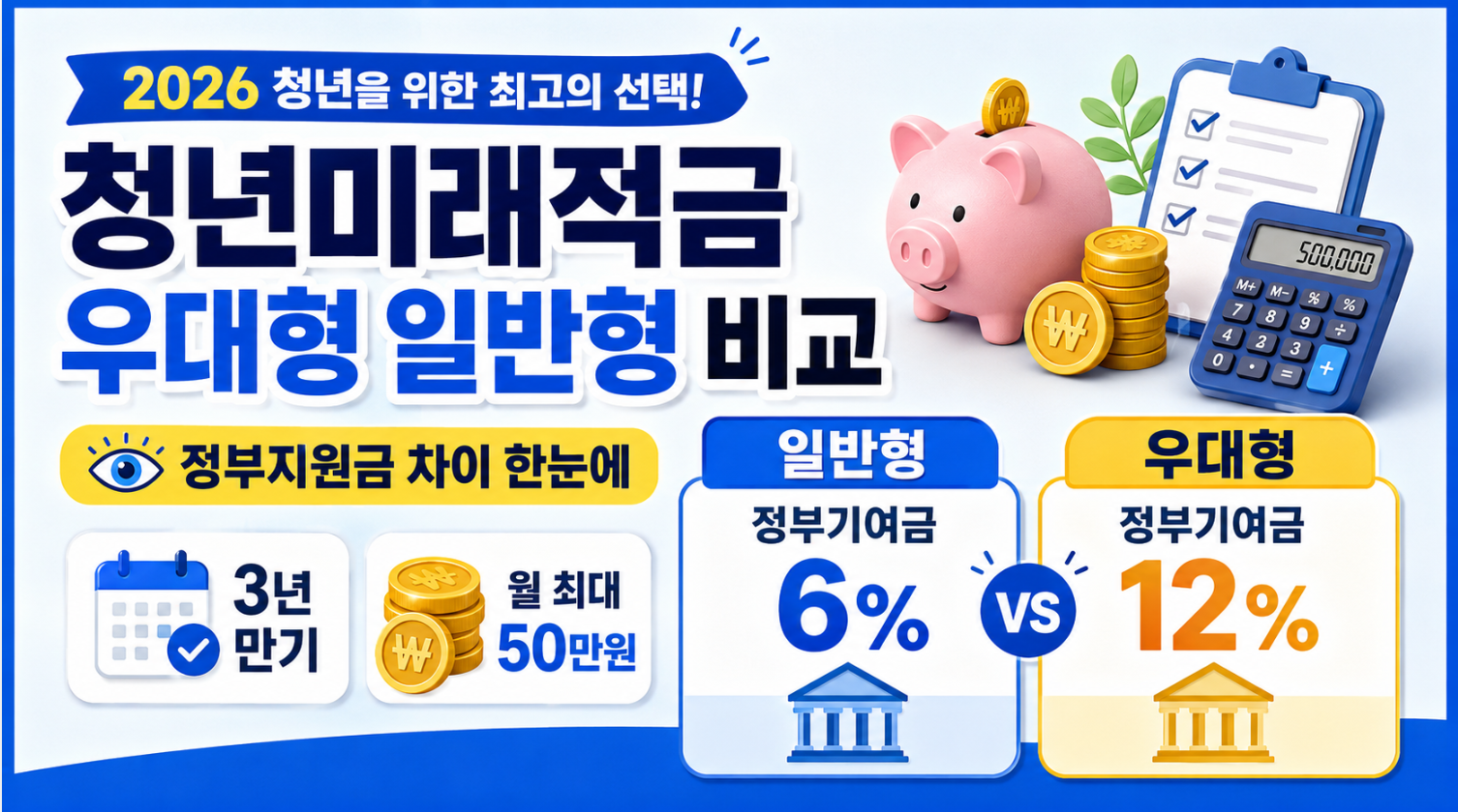 청년미래적금 우대형 일반형 비교