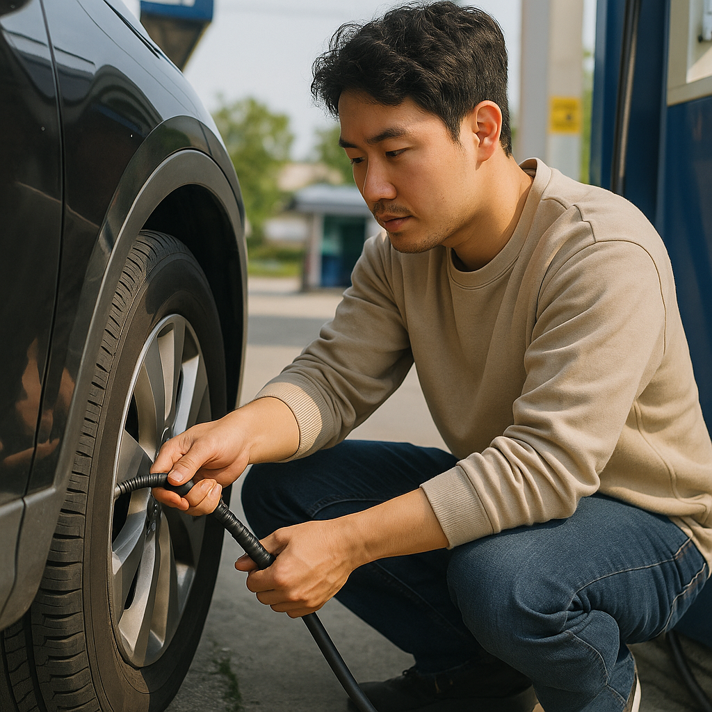 타이어공기압경고등, 넣는법부터 주입기 선택