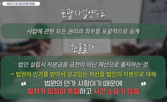 1인 개인사업자 법인전환 단점
개인사업자 법인전환 가이드북 pdf
개인사업자 법인전환 방법
개인사업자 법인전환 비용
개인사업자 법인전환 포괄양수도
개인사업자 법인전환 시 세금
개인사업자 법인전환 시기
개인사업자 법인전환 영업권