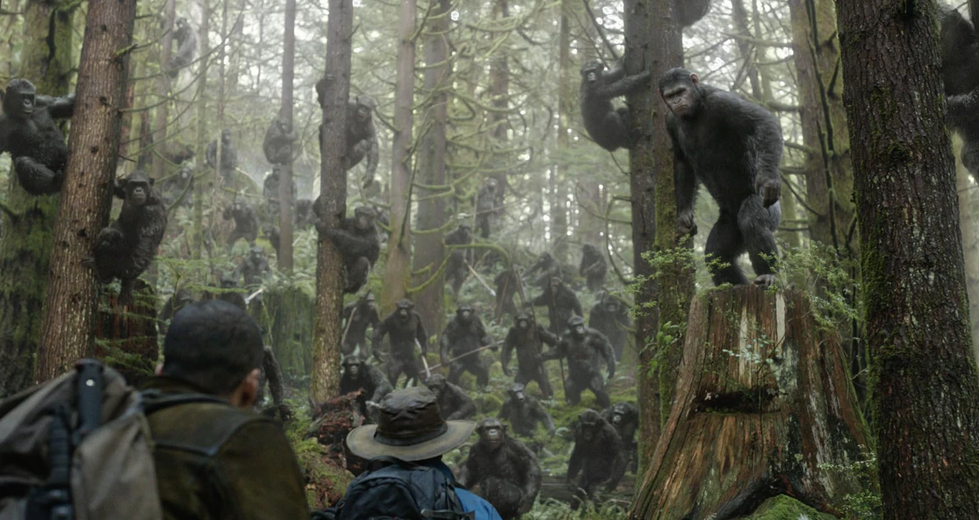 2014년 혹성탈출 반격의 서막 장면1