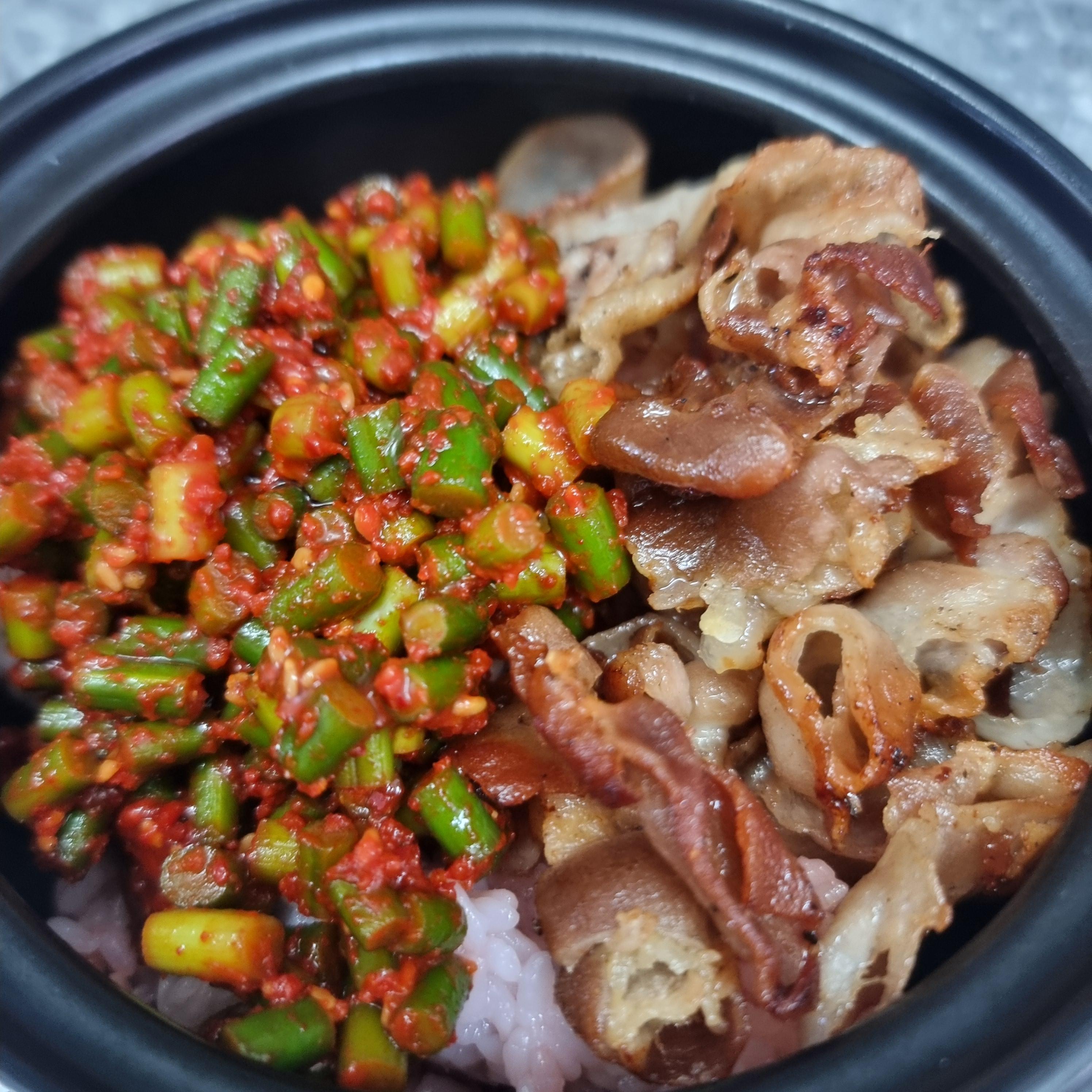 마늘쫑 비빔밥 레시피
