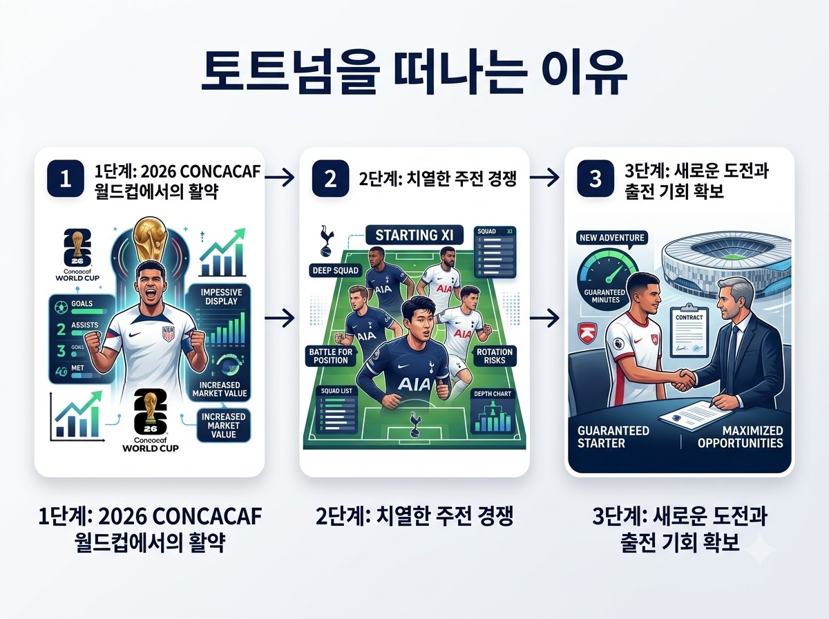 토트넘을 떠나는 이유