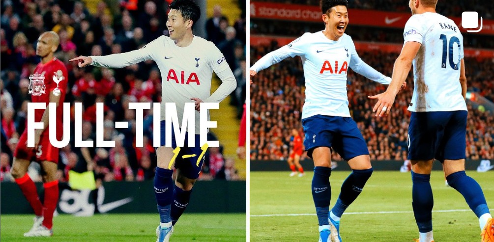 손흥민 골 넣고 케인에게 달려가 포옹