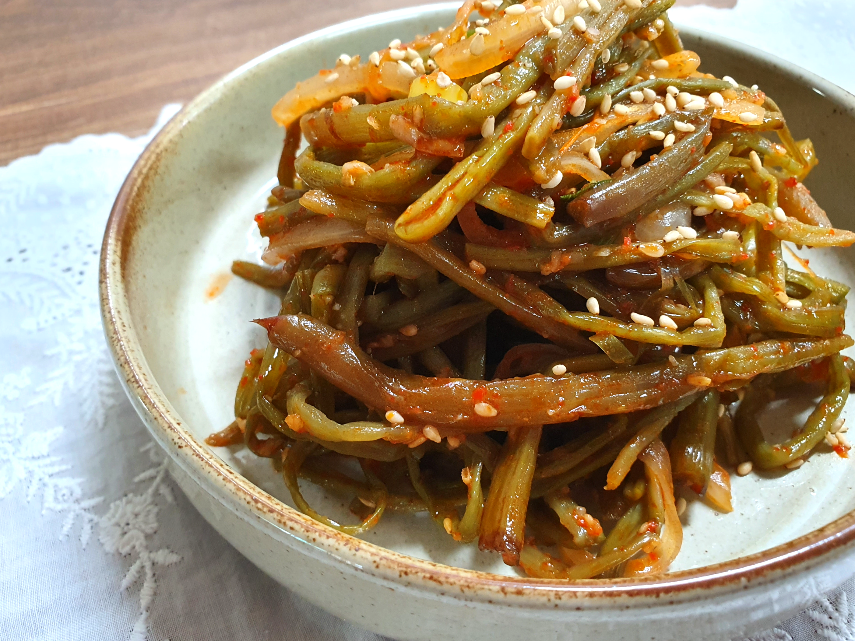 고구마순 볶음, 부드럽게 볶는법 고구마순 손질법