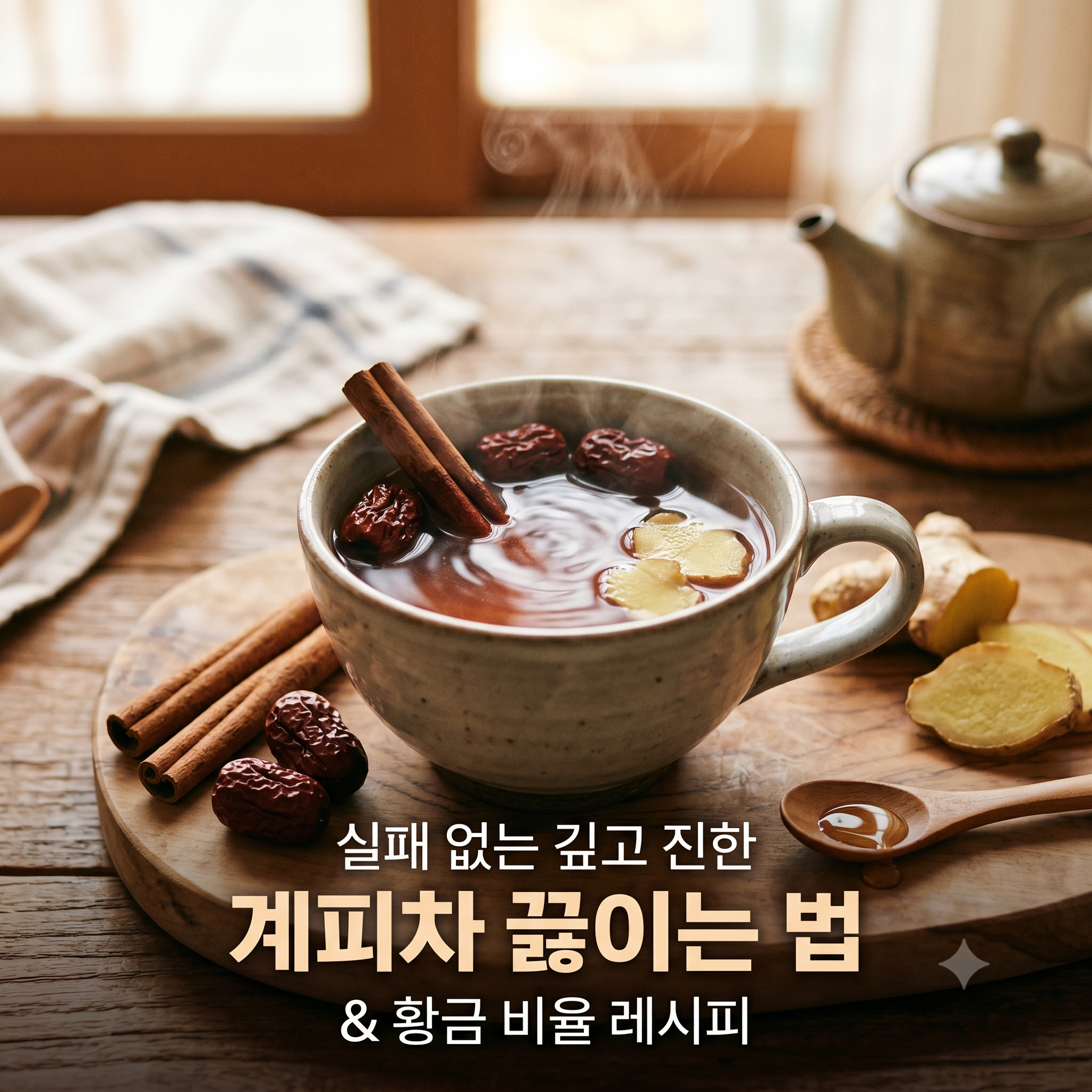 몸을 따뜻하게 만드는 계피차 끓이는법: 실패 없는 황금 비율
