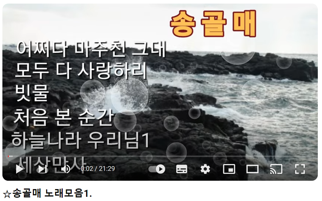 송골매-세상만사