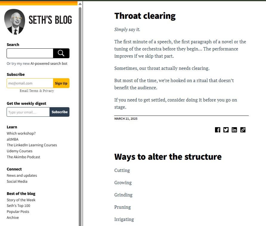 세스 고딘 블로그