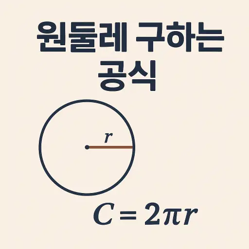 원둘레 구하는 공식 총정리
