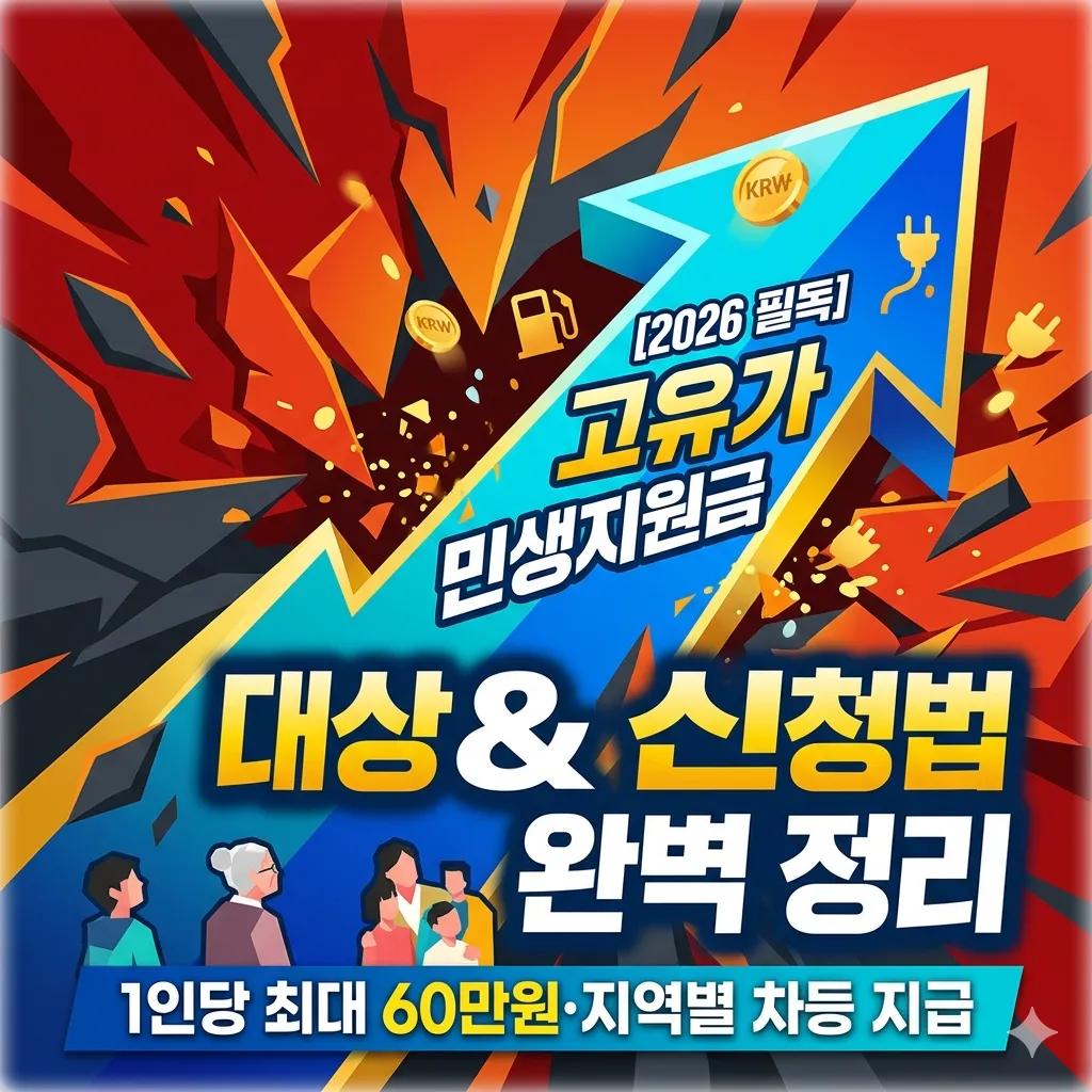 2026년 고유가 민생지원금 대상 및 신청 방법