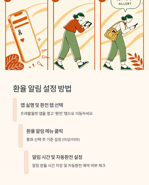 환율 알림 설정 방법