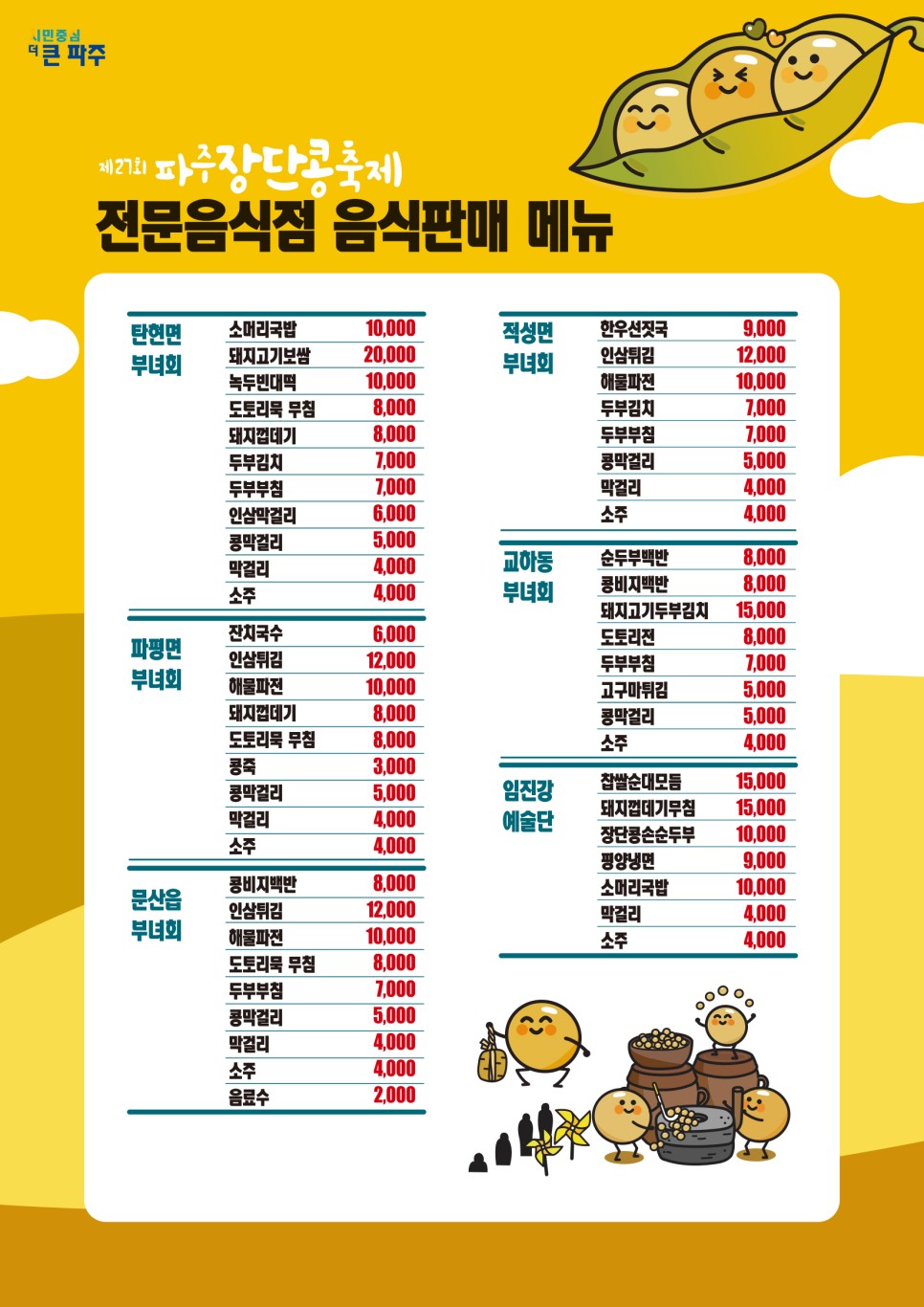 2023 파주 장단콩 축제 행사일정, 콩 가격, 교통 정보 총정리 (01)