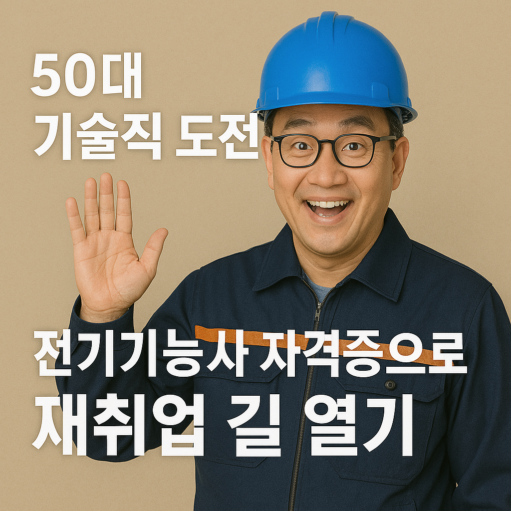 50대 기술직 도전! 전기기능사 자격증으로 재취업 길 열기