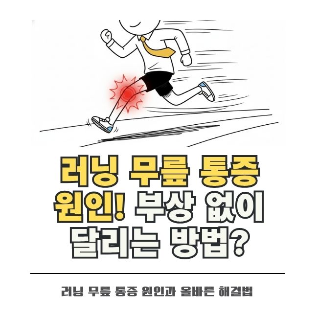 러닝 무릎 통증 원인과 올바른 자세 및 대처법