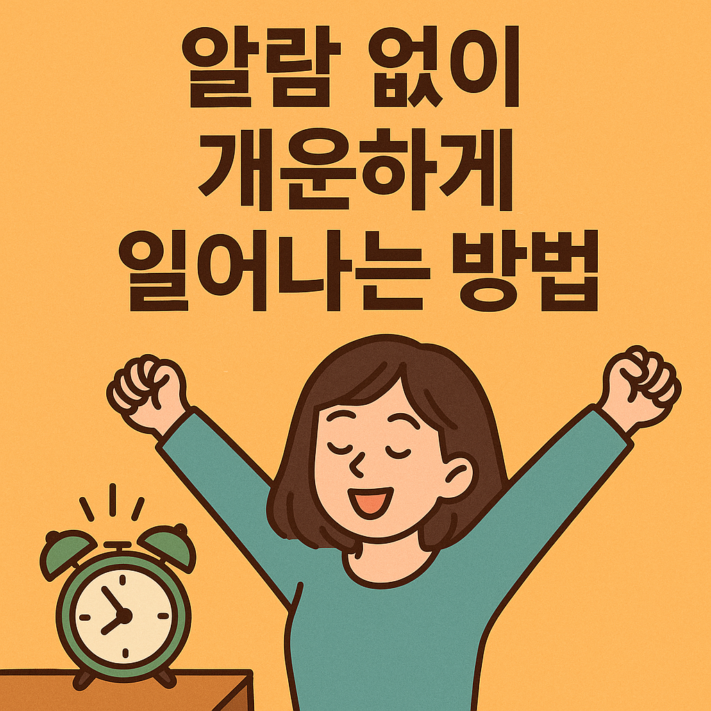 알람 없이 개운하게 일어나는 방법