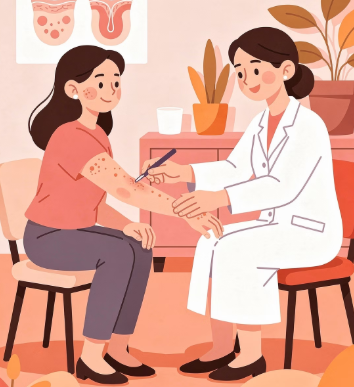 피부에 붉은 반점이 생기는 이유