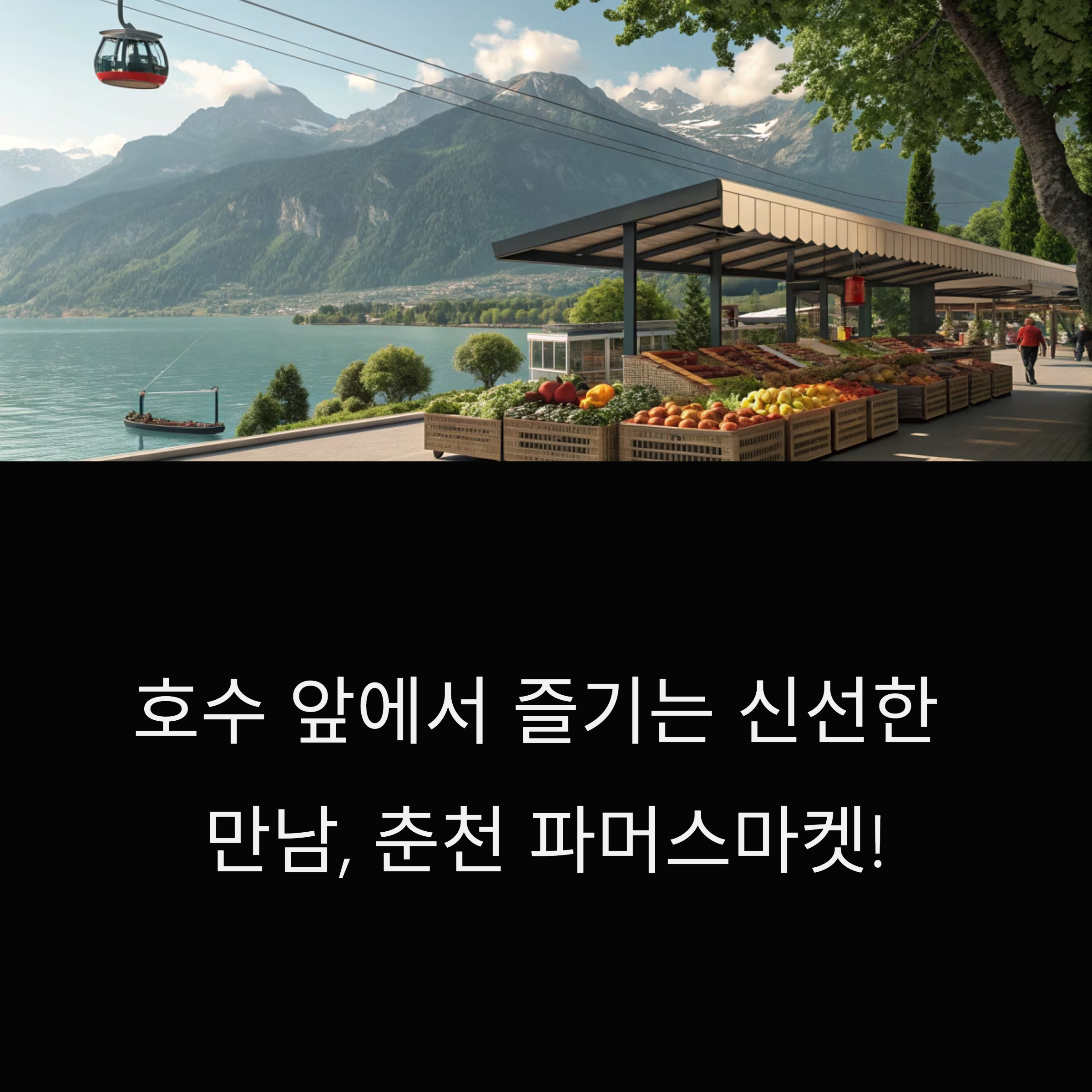 춘천 삼악산 호수케이블카 앞마당, 파머스마켓