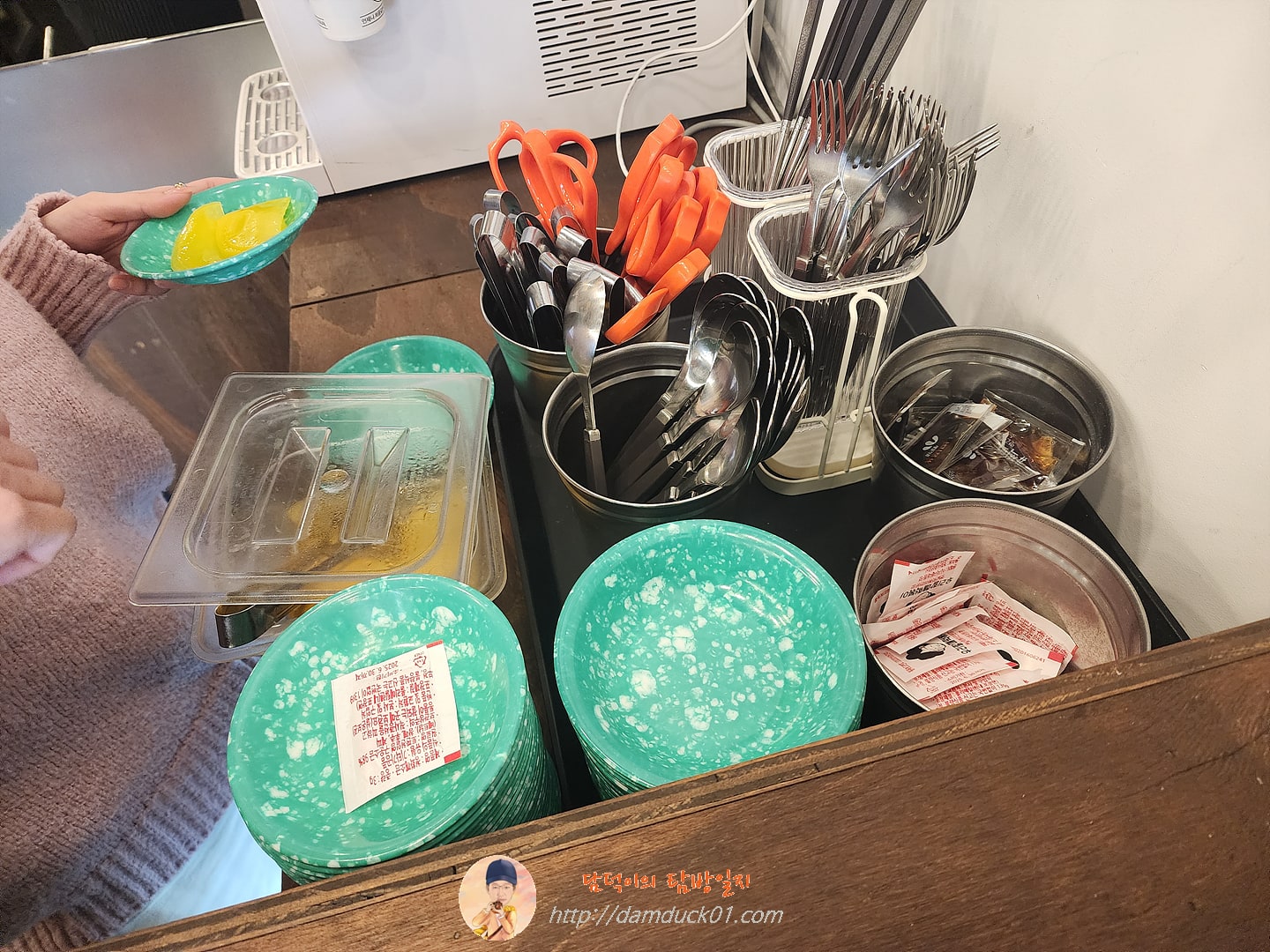 우리할매떡볶이 셀프 코너