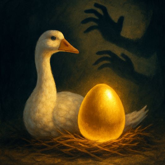 끝없는 욕심으로 자산을 보존하지 않고 수익만 탐하다 보면 모든 것을 잃을 수 있다
황금알을 낳는 거위 이야기처럼 끝없는 욕심으로 탐하다 보면 결국 모든 것을 잃을 수 있다