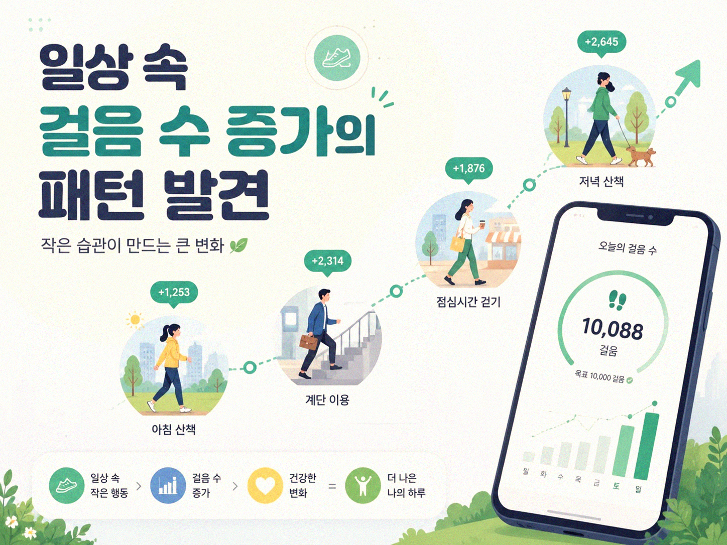 걷기 앱 설치 후 하루 걸음 수가 늘어나는 진짜 이유