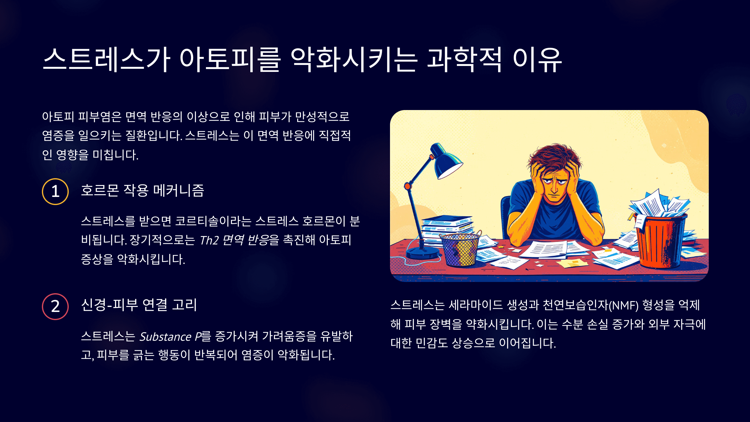 스트레스와 아토피 연관성