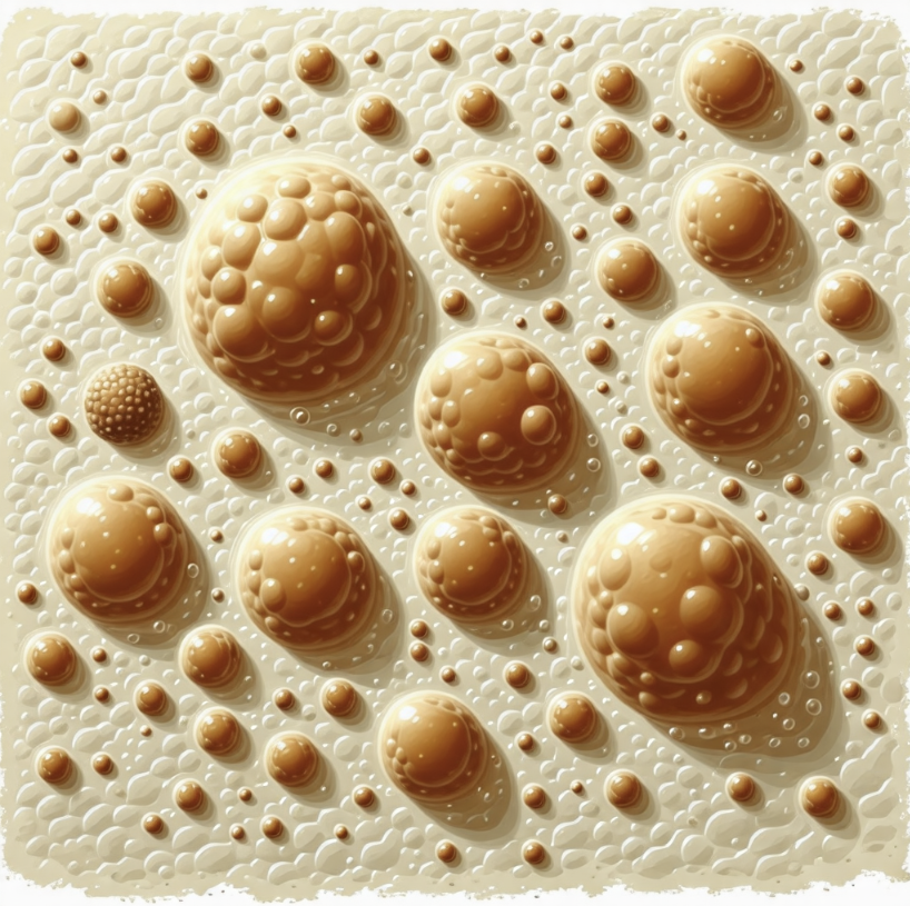 피부 사마귀의 모습을 표현한 사진