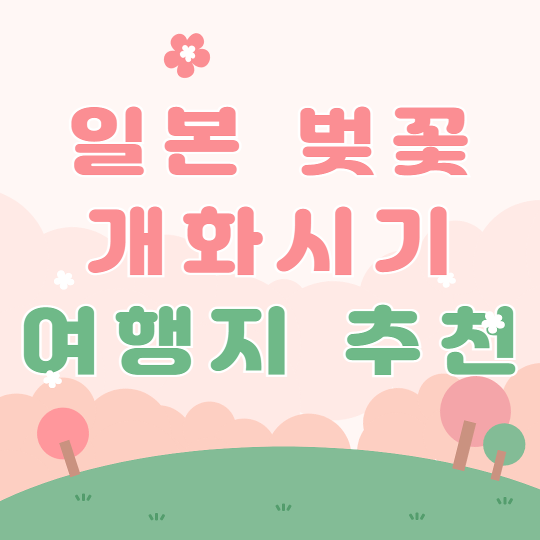 일본 벚꽃 여행
