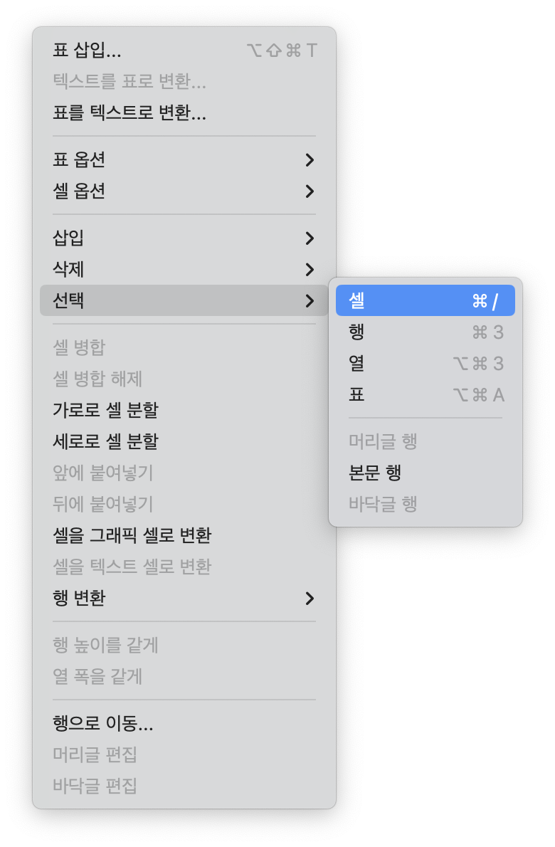 어도비 인디자인 표만들기