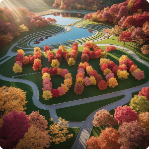 2025 화담숲 단풍 절정시기 가상 이미지